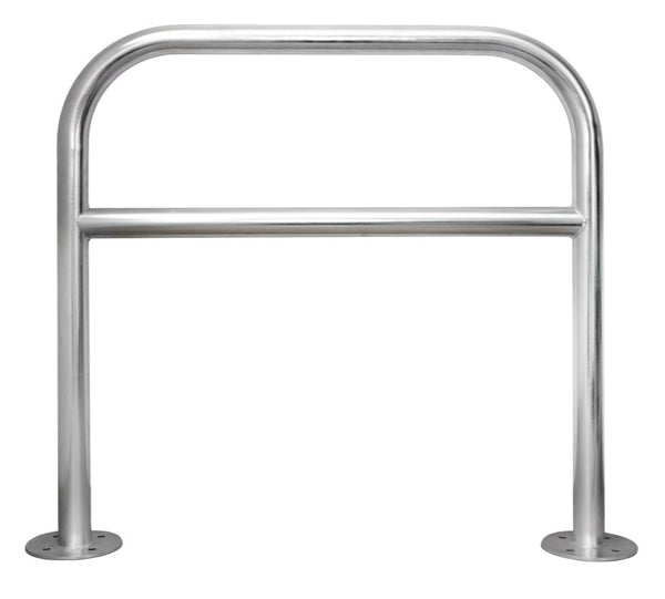 prezzo Transenna Supporto Singolo per Biciclette 870x150xH850 mm con Traverso e Piastra in Acciao Elettrozincato