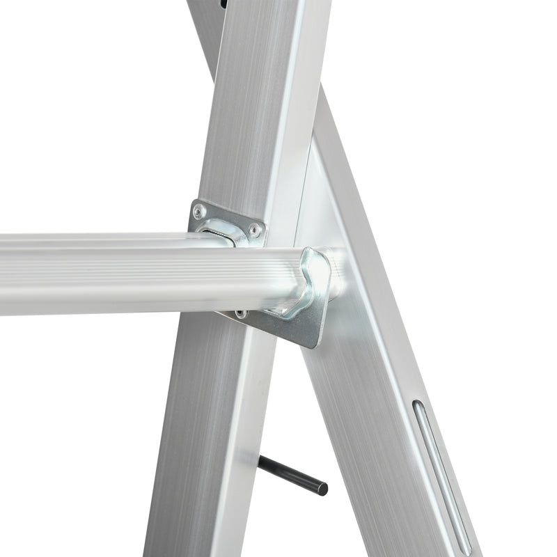 Trabattello Scala 3 in 1 ad Altezza Regolabile Max 150 Kg in Lega di Alluminio