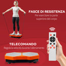 Pedana Vibrante 99 Velocità 56x34x12,5 cm con Pannello LED Bande di Resistenza e Telecomando