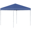 Gazebo Pieghevole da Giardino 2,45x2,45x2,45m in Acciaio e Tessuto Oxford Blu