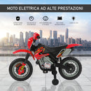 Moto Elettrica per Bambini 6V in Plastica PP Rosso e Nero