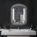 Specchio Bagno a Parete Luce LED a 3 Colori Mensola in Vetro 50x12x70 cm 
