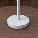 Lampada da Tavolo Portatile Ø11,2x36,5 cm in Acrilico e Metallo Grigio