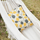 Amaca da Giardino Sospesa 288x150 cm in Tela con Frange Stile Boho Crema  