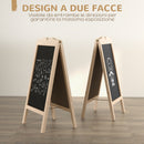 Lavagna Magnetica per Bambini 51x42x101 cm con Accessori in Legno di Abete