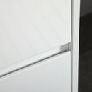 Mobiletto Bagno 2 Cassetti 61x37x88 cm con Lavabo in Ceramica Bianco