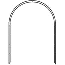 Arco da Giardino 153x40x210 cm In Metallo Nero