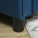 Poltrona Letto Reclinabile su 3 Livelli con Cuscino Extra 69x82x85 cm Blu  