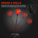 Set Boxe Giocattolo per Bambini H122,5-147 cm con Sacco da Pugilato da Terra e Guantoni Rosso 