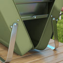 Barbecue Portatile e Pieghevole a Valigetta 47x30x28 cm a Carbonella Verde  