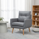 Sedia Imbottita 72x73x94 cm  in Tessuto Microfibra Grigia