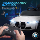 Macchina Elettrica per Bambini Licenza BMW M4 con Telecomando Bianca  