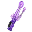 Vibratore Clitorideo Anale e Vaginale a Batteria Forlove Doublelick Viola