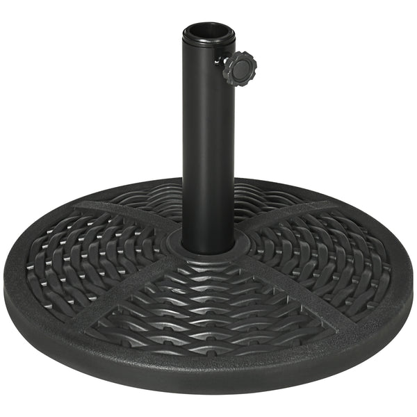 prezzo Base per Ombrellone da Giardino Ø45 cm Effetto Rattan Nero