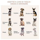 Casetta per Cani Taglia Media 80x50x56,5 cm con 2 Porte Bloccabili Gabbia in Acciaio e MDF Bianco  