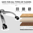 Sedia da Ufficio Operativa 48x53x80-90 cm in Tessuto Effetto Lino Rosa