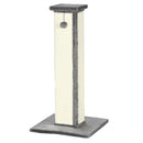 Tiragraffi per Gatti 41x41x81 cm Palo in Sisal e Pallina da Gioco Grigio   