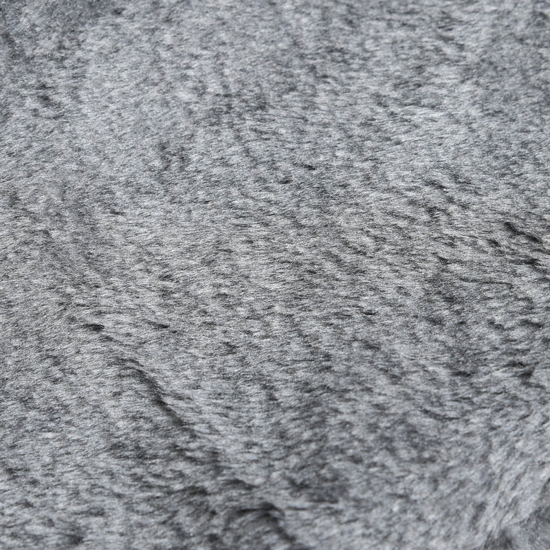 Scaletta per Cani 4 Gradini 60x35x44 cm in Flanella Sfoderabile e Truciolato Grigio chiaro