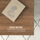 Tavolino da Caffè 95x62x36,5 cm in Truciolato e Metallo Oro e Legno Naturale