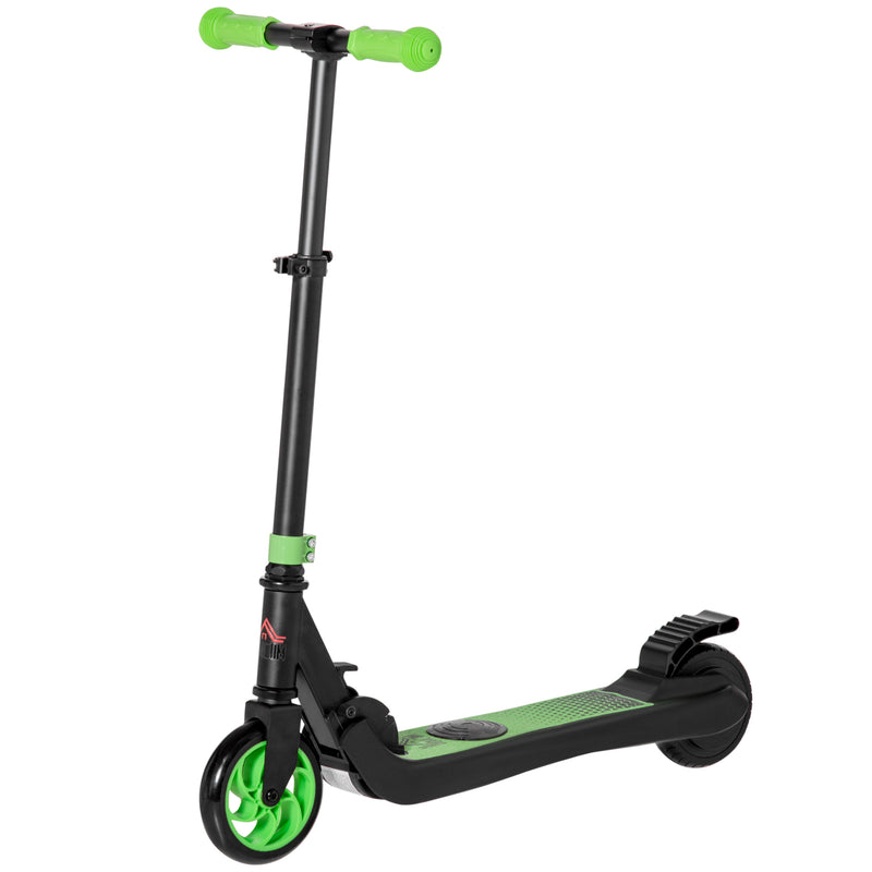 Monopattino Elettrico Pieghevole per Bambini Altezza Regolabile 75-80 cm Nero e Verde  