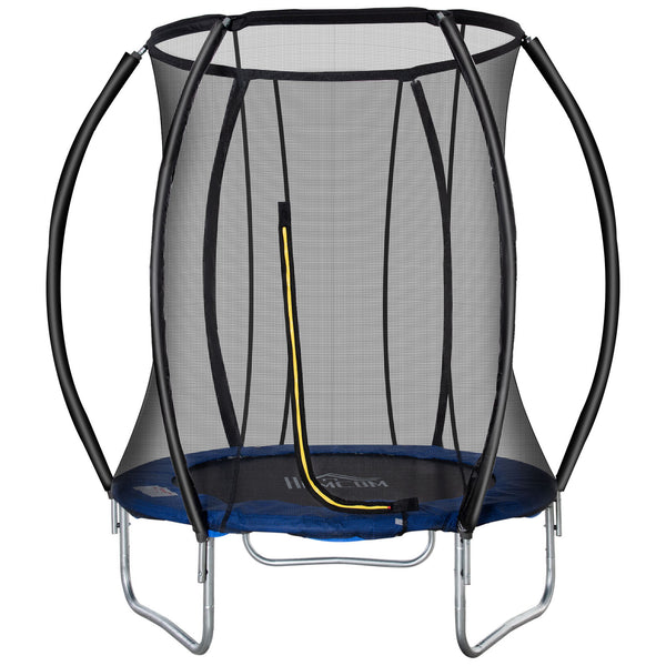 prezzo Trampolino Tappeto Elastico per Bambini Ø225x235 cm in Acciaio e PVC Nero e Blu