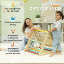 Gioco per Bambini 5 in 1 Corda Arrampicata Scivolo Sacchi e Triangolo Montessori     