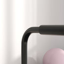 Set 2 Barre per Dip Parallele 4 Altezze Regolabili 70x50x80-105 cm Maniglie Antiscivolo in Acciaio Nero 