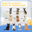 Cuccia per Cani e Gatti Imbottito e Lavabile con Cuscino Separato 55x14 cm Grigio 