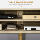 Mobile TV fino a 65” 150x30x42 cm in Legno truciolare Bianco e Legno