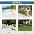 Tenda da Spiaggia Pop Up 220x173x120 cm con Porta a Cerniera in Poliestere e Fibra di Vetro Blu Cielo e Grigio  