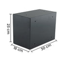 Cassette Postali 23x18x30 cm Artigian 2 Posti in Metallo Antracite