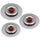 Kit de 3 Couvercles Magiques Anti-odeurs Ventur Magic Ø27, Ø31, Ø35 cm Cuisinière en Inox Bouton Rouge