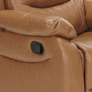 Poltrona Relax Reclinabile Manuale 100x72x74 cm in Similpelle Marrone