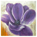 Quadro fiore viola cm 100x100x3