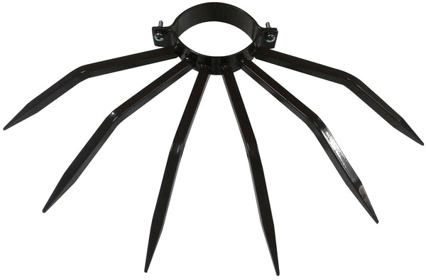 Borne antivol avec pointes en acier pour tuyaux de descente Tuyaux extérieurs Ø100 mm Noir Embossé sconto