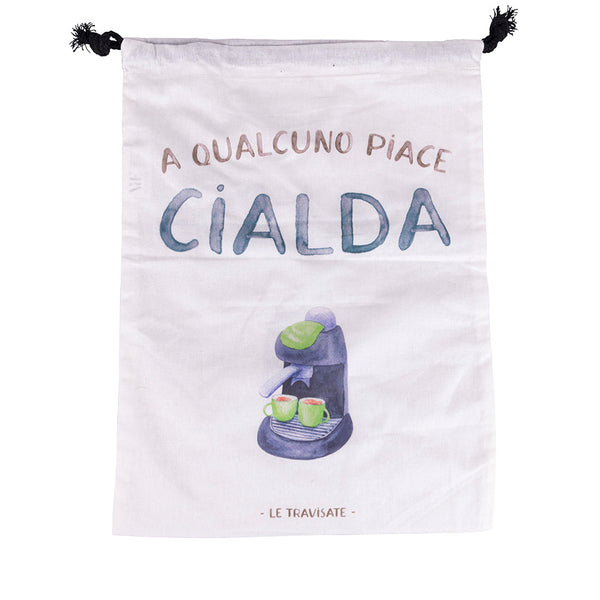 sconto Sac Pod 40x30 cm en Coton VdE Tivoli 1996 Le Travisate Blanc