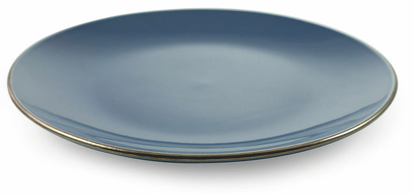 online Set de 6 assiettes plates Ø27,5x3 cm en Gres VdE Tivoli 1996 Royal Light Blue