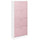 Scarpiera 4 Ante con Maniglia 63x24x150 cm Ripiani Doppia Profondità in MDF Bianco e Rosa