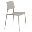 Sedia da Giardino Vega Impilabile 42x53x80 h cm in Acciaio Tortora