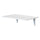 Table murale pliante peu encombrante 60x40x20 cm en MDF blanc