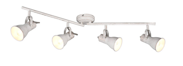 acquista Plafoniera da Interno Attacco E14 in Metallo Bianco antico