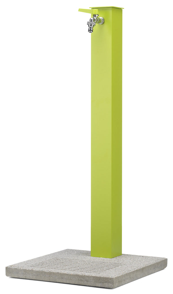 Fontaine de jardin avec robinet et base en ciment vert acide Belfer 42/QBM prezzo