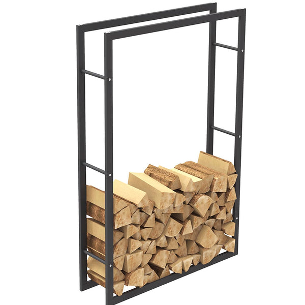 sconto Portalegna Supporto Metallo Porta Legna Interno Legnaia Camino Stufa 150x100x25