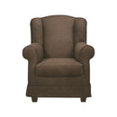 Poltrona Bergere 103x87x84 cm in tessuto marrone