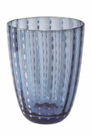 Set 6 Bicchieri Acqua in Vetro con Pois e Superficie Ondulata 300 ml Villa d'Este Home Tivoli Kalahari