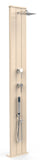 Douche de Jardin Solaire Extérieure Mitigeur 40L et Douche Mobile Arkema Dada S Blanc Crème