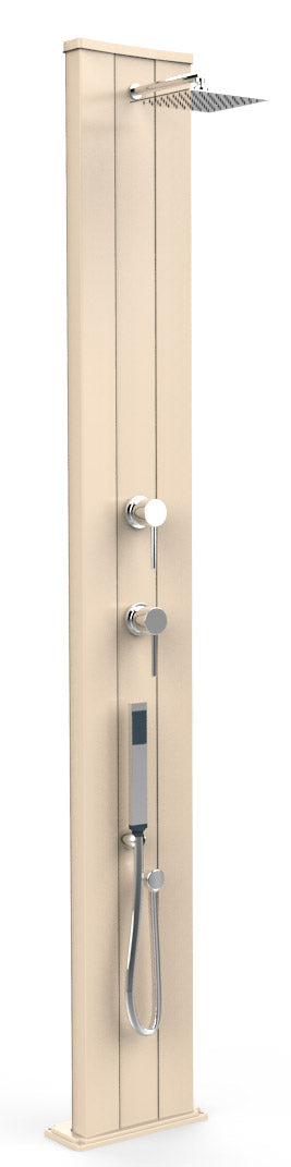 online Douche de Jardin Solaire Extérieure Mitigeur 40L et Douche Mobile Arkema Dada S Blanc Crème