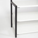 Mobile Ingresso con Scarpiera e Appendiabiti 78x30x182 cm in MDF Nomad Bianco