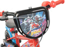 Bicicletta per Bambini 12" Marvel Spiderman Freno Caliper e Stabilizzatori in Acciaio Hi-Ten Rosso