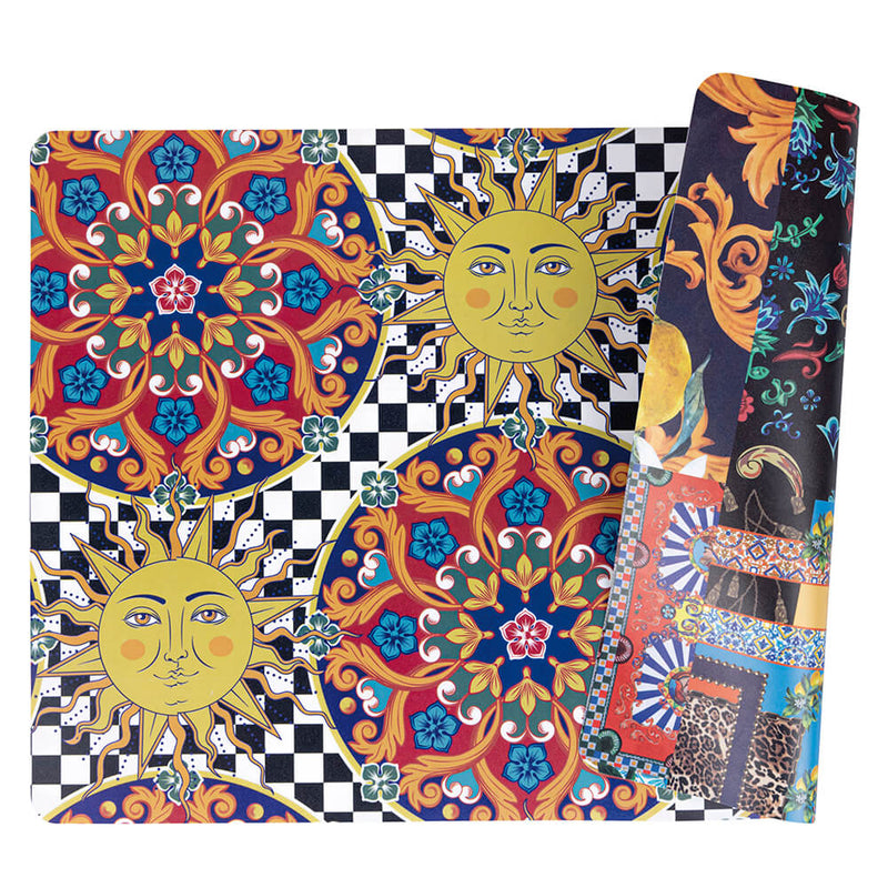 Set 6 Tovagliette Double Face 45x30x0,1 cm  in PVC VdE Tivoli 1996 Italian Beauty